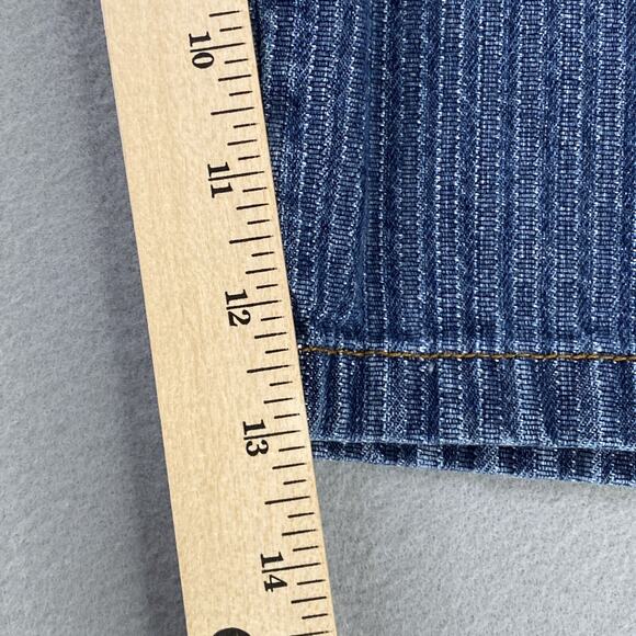 VTG Brooklyn Express Shorts Mens 40 (37) Blue Denim Baggy Loose Skater Y2K Jeans - Picture 10 of 10